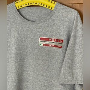 Vintage PRADA Luna Rossi America's Cup Challenge 2003 Grey T-Shirt, XL/XXL
